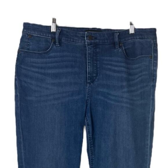 Talbots Jeans Flawless Five Pocket Straight Leg Dark Wash Women’s Plus Size 14 - Picture 4 of 9